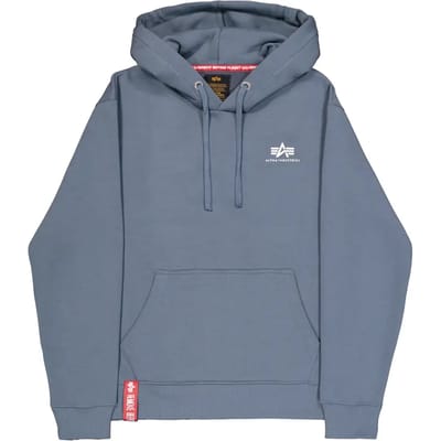 Hoodie met klein logo Alpha Industries Basic