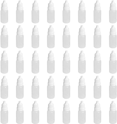 Store_9 - Lege plastic druppelflesjes - Knijpbare oogvloeistofcontainers - 20 ml - Herbruikbaar - Perfect voor vloeistoffen - Geschikt voor volwass...