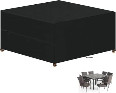 Famanu – Afdekking voor tuinmeubelen - buitenafdekking - waterdicht - tuinmeubelhoes - uv-bescherming - 420D Oxford-weefsel - 220 x 220 x 85 cm