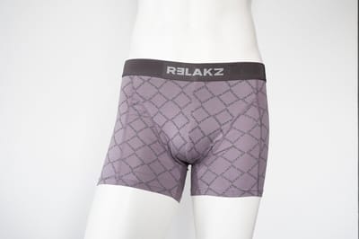 RELAKZ - Boxershort Heren - 2-Pack - Organisch Katoen - RZ Ridge Paars - Maat S