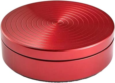 Draaischijf voor Dansers - Ballet Pirouette Schijf - Balans Verbeteren - Antislip Rubber Basis - 10x10x3.2 cm - Rood