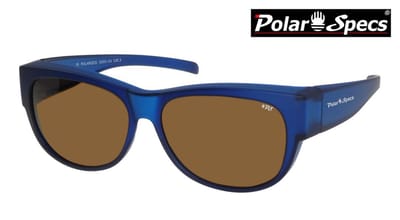 Polar Specs® Overzet Zonnebril PS5097 – Mat donker Blauw – Polariserend Bruin standaard Cat.3 – Medium – Unisex