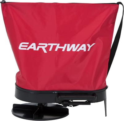 Nylon Bag Spreader - Zaadstrooier - Gazon Onderhoud - Veersluiting - 9 Kg Capaciteit - Rood