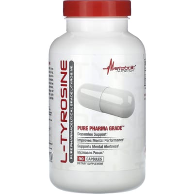 L-Tyrosine, Pure Farmaceutische Kwaliteit, 500Mg, 90 Capsules
