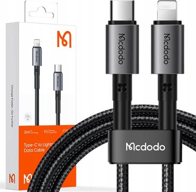Mcdodo® USB C naar iPhone - Kabel - Voor Lightning - 36W - 1 meter