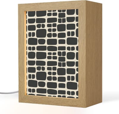 Tafellamp 15x20 cm - LED lamp - Modern - Organisch - Zwart - Decoratieve tafellampen - Dimbaar - Tafellampje slaapkamer - Woonkamer binnen