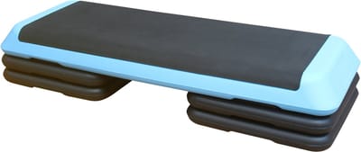 Aerobic Stepper - 110 cm - Verstelbare Hoogte met 4 Verhoogde Platforms - Voor Thuisfitness - Blauw