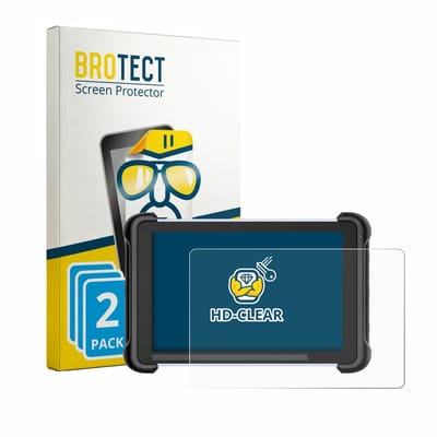 BROTECT - Screenprotector voor MUCAR 892BT - Folie Beschermfolie transparant 2 Stuks