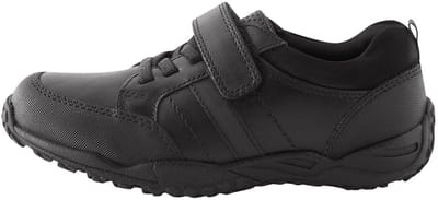 Next - Jongens - Schoolschoenen van leer met elastische veters, brede pasvorm (G) - Zwart