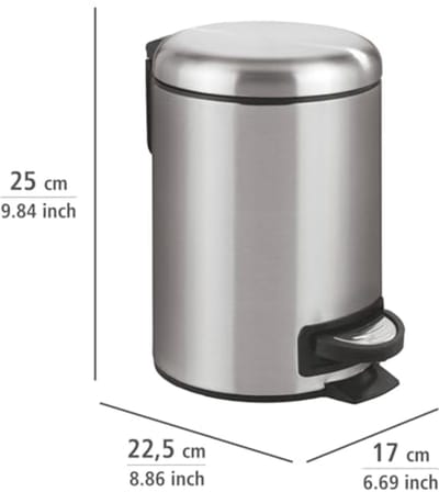 Cosmetica Pedaalemmer met Soft-Close Mechanisme - Elegante Afvalbak voor Badkamer en Keuken