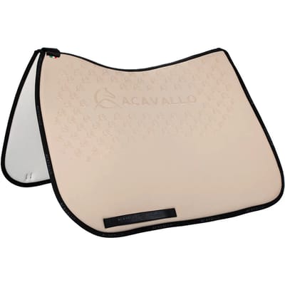 Dressuurmat voor paard met bamboevezel kussen eronder Acavallo Lycra Gel Grip