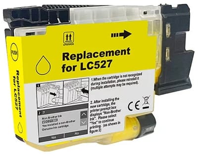 Inktcartridges Geschikt voor Brother LC-527 | Geel Geschikt voor Brother MFC-J4350DW - J4550DW