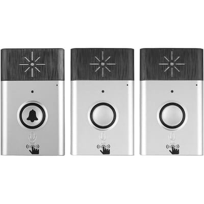 Slimme draadloze intercom – Toegangscontrolesysteem voor binnen en buiten – Effectief bereik van 200 meter – Werkt op batterijen en USB