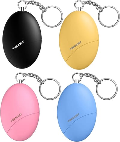 Persoonlijk Alarm - Sleutelhanger Alarm - Zelfverdediging Veiligheid - 130 Decibel Sirene - 9 x 2 x 6 cm