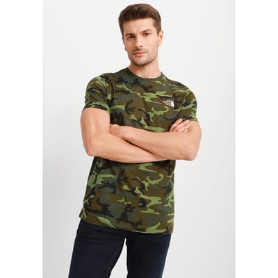 The North Face Heren T-shirt SS Simple Dome Tee Camo Print