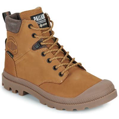 Palladium Pampa Sportcuff GTX Leren Boots Gore Mahogany