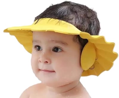 Douchekapje Voor Kinderen I Douche Muts I Douche Kap I Voor Baby & Kinderen I Douche Petje I Geel