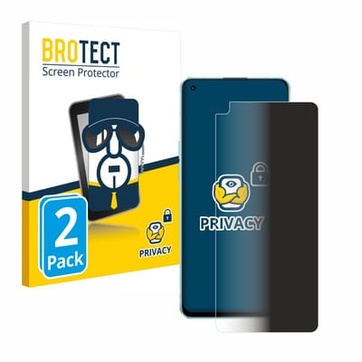 BROTECT - privacy screenprotector voor Oppo Reno 6 5G - Folie Beschermfolie Blauwlichtfilter 2 Stuks