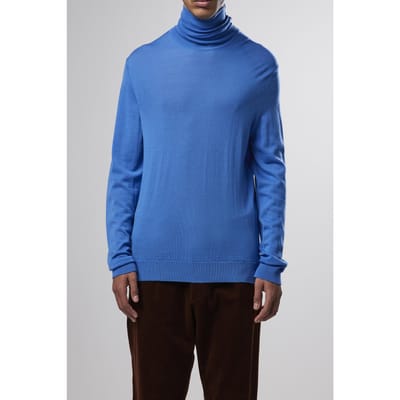 NN.07 Richard 6120 Knit Blue Coral Größe: S | Turtlenecks Outlet | Herren | Blau