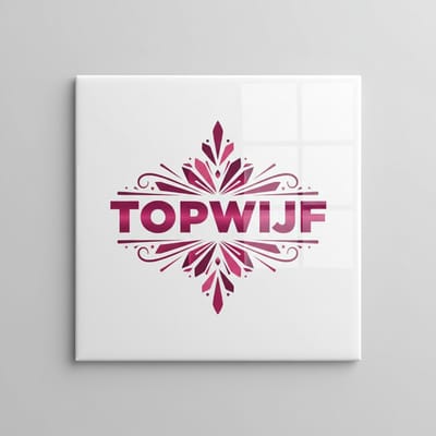 Krachtige Feminiene Quote Keramische Tegel “Topwijf” – Empowerende Wanddecoratie, Uniek Cadeau voor Sterke Vrouwen, Woondecoratie Tegel 15 x 15 cm