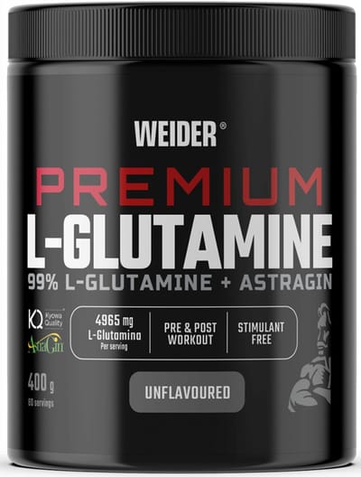 Weider Premium L-Glutamine + AstraGin (400g) Unflavoured - Aminozuren - Glutamine