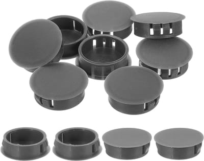 Afdekkapjes voor boorgaten - Blindstop Gatpluggen - Meubels Afwerken - Duurzaam Nylon Materiaal - 30 mm - Grijs