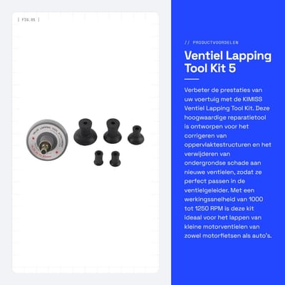Dailygoods - Ventiel Lapping Tool Kit - 5 Zuigplaten - Universele Auto Reparatie Tool - Efficiënt onderhoud - Professioneel gereedschap - Auto accesso...