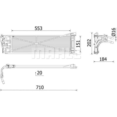 Olie radiator MAHLE CLC 306 000P