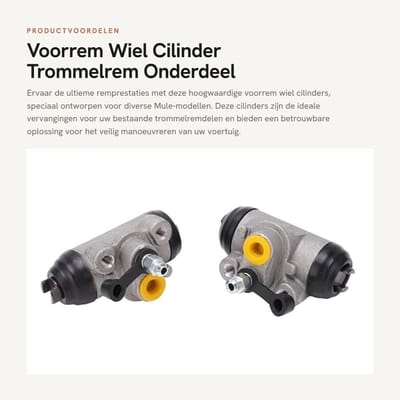 Dailygoods- Voorrem Wielcilinder - 1 Paar Links/Rechts - OE-nummer 43092 1057 - Gietijzer/Aluminium - Trommelrem Onderdelen - Maximale Betrouwbaarheid - Remcilinder