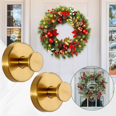 YAGXIG Haken - Zuignaphaken - Roestvrij staal, waterdicht - Boorvrije zuignaphaken - Garland Hanger voor thuis - Geschikt voor glas, ramen, deuren en badkamerspiegels - 2-pack - Goud