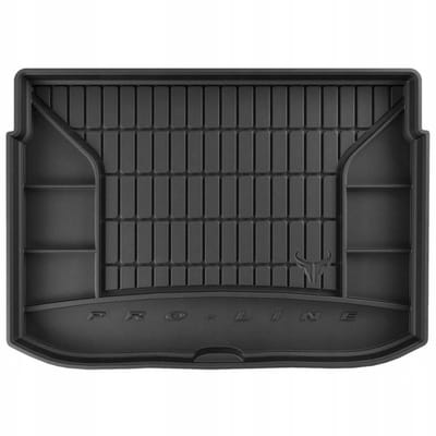 Frogum Kofferbakmat met Organizer - Citroën C3 Picasso (2009-2017) - Pasvorm - Lage Laadvloer - Zwart