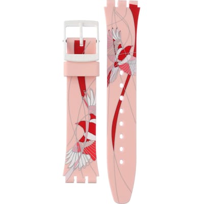 Swatch Plastic - Originals Medium (34mm) /Access/Solar/Musicall/Stop - G/SK/SL/SR/SS/SO28 ASO31Z102 Sweetheart Bird Horlogeband