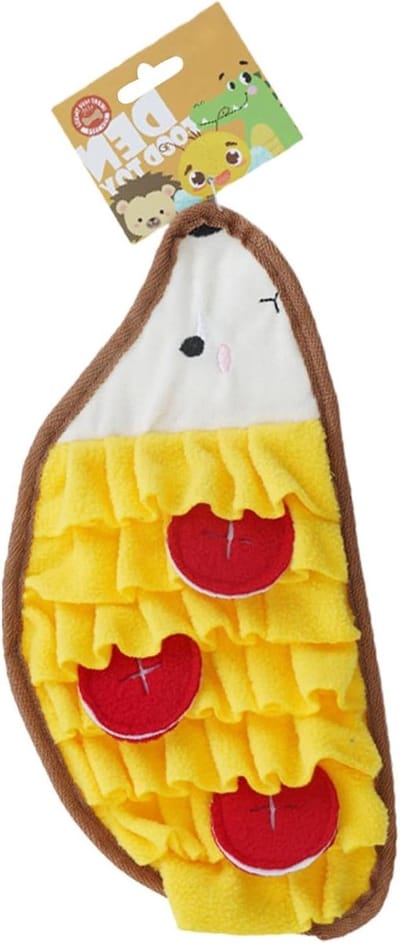 Snuffelmat Honden - Geurmat Dieren - Mentale Stimulatie - Bevordert Langzaam Eten - 38 x 19 x 3 cm - Geel