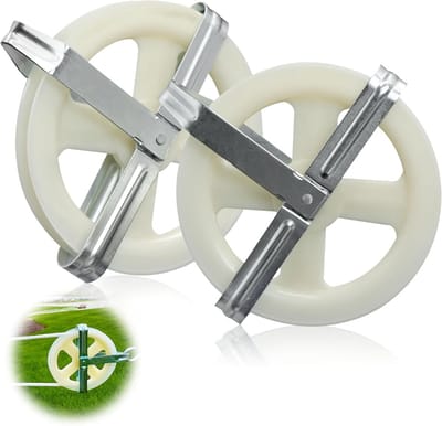 wastouw verwijzing katrollen - 12,7 cm nylon wiel met aluminium as roestvrij weerbestendig voor familie outdoor touw 2 stuks