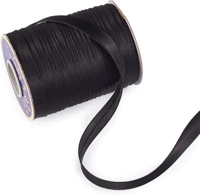 Dubbele Vouw Biasband 5/8" van Polyester Satijn voor Naaien, Binding, Hemming en Quilten - 73 Yards