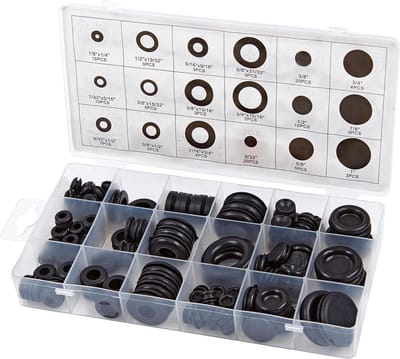 HBM 125-delig Assortiment Doorvoer Tules Open en Gesloten voor Gereedschapswand
