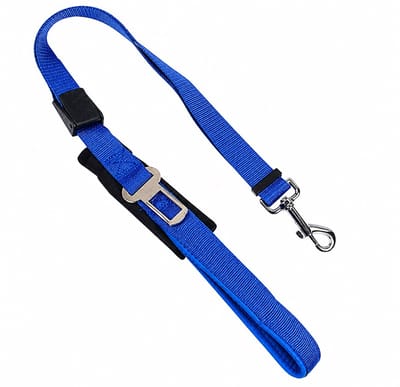 Nobleza Hondengordel - Lengte verstelbaar 73 / 109 cm - Hondengordel - Autogordel hond - Hondengordel voor auto - Honden gordel - Blauw
