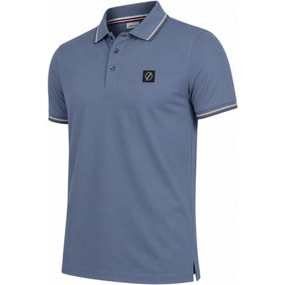 Solution - Heren Polo SS Flow - Blauw - Maat XXL