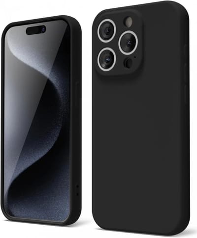 Hoesje met Camera Bescherming Geschikt voor Apple iPhone 15 Pro | Back Cover | Dun | Flexibel TPU | Zwart