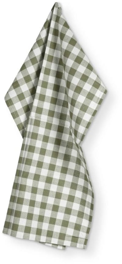 Keukenhanddoek GINGHAM - SET/2 - 50x70 cm, olijfgroen