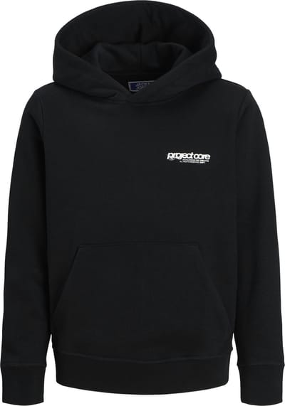 JACK&JONES - JCOUNION PRINT SWEAT HOOD JNR - Jongens - Sweaters - zwart - maat 152