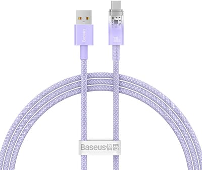 Baseus Quick Charge USB-C Flash QC 3.0 Huawei SCP Samsung AFC 5A 1m (green)
