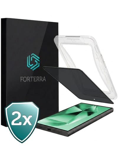 Anti-Gluren Screenprotector 2 Stuks - Geschikt voor Samsung Galaxy S24 Ultra - Met Installatie Kit - Privacy - Beschermglas - Flexibel Glas - Tempered Glass - Screen Protector