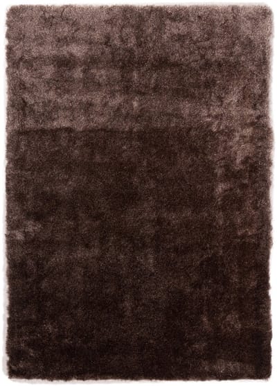 DÉJA Living Vloerkleed 160x230cm - Hoogpolig Bruin/Taupe Stof - Luno