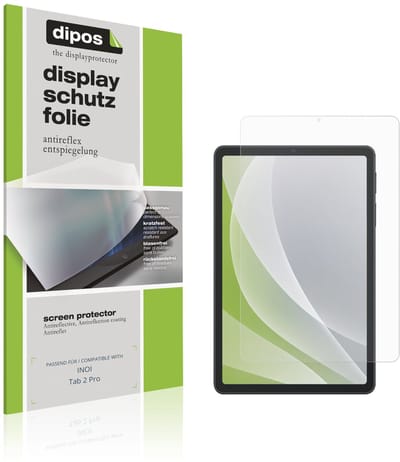 dipos – 2x Matte Beschermfolie geschikt voor INOI Tab 2 Pro | Krasbestendige & antireflecterende Screenprotector Ultra-Thin