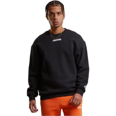 Starter Black Label Pullover Small Logo Essential Crew ST434 Black-S