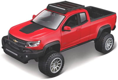 Maisto Chevrolet Colorado - Modelauto - Schaal 1:24 - Rood/Zwart