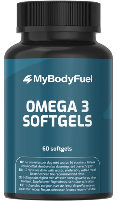 MyBodyFuel - Omega 3 Visolie Capsules - 1000 mg - EPA & DHA - 60 Softgels
