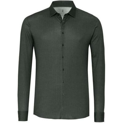 Desoto Overhemd Solid Color Corduroy Casual Kent Mosgroen / male