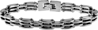 Armband Heren - Stalen Mat Zilverkleur - Biker armband -Schakelarmband - 316L Roestvrij Staal